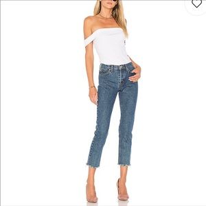 Hudson Jeans- Lux Riley crop with frayed edge